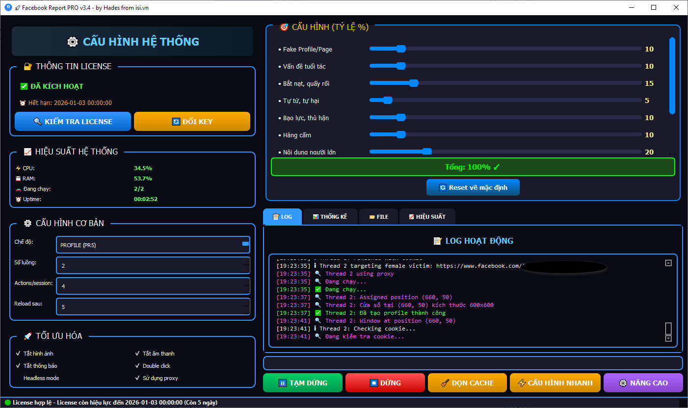 REPORT FACEBOOK PRO (.exe) - Image 1